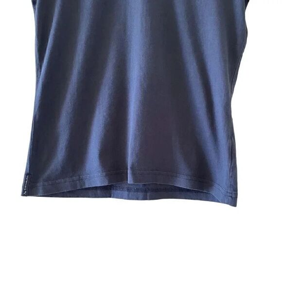 Puma Navy Solid Color V-neck Basic Essential Minimalist Sporty Women’s Top SZ S - Picture 4 of 9